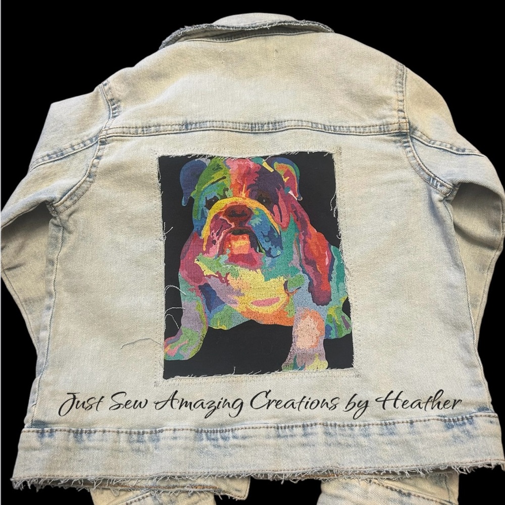 Upcycled jean jacket!!